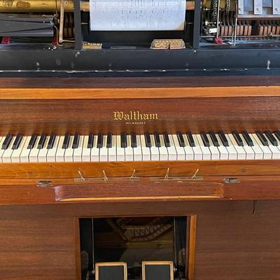 Waltham upright player piano - full working order