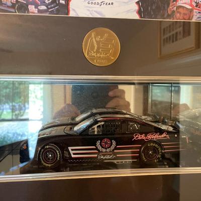 Dale Earnhardt Commemorative Wall Plaque/Display Case. Excellent Condition