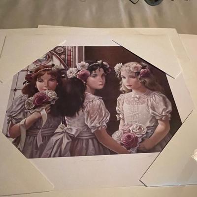 1995 Patti Bannister "Bridesmaids" Print with Certification