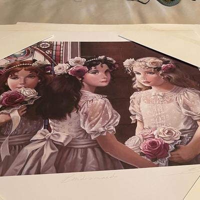 1995 Patti Bannister "Bridesmaids" Print with Certification