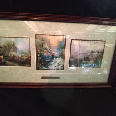LOT 55 FRAMED THOMAS KINKAID WITH AUTHENTICITY