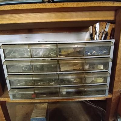 LOT 3 METAL ORGANIZER WITH HARDWARE