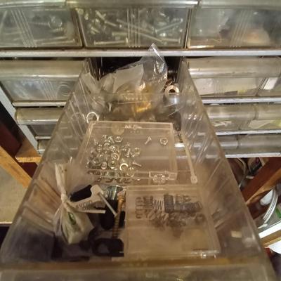 LOT 3 METAL ORGANIZER WITH HARDWARE