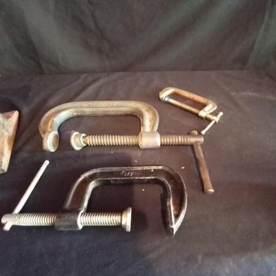 LOT 5 ANVIL AND CLAMPS
