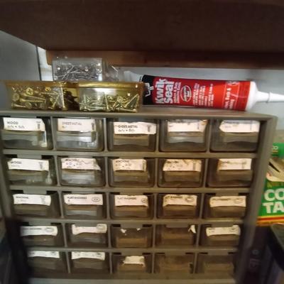 LOT 7  25 DRAWER ORGANIZER WITH HARDWARE