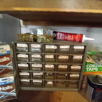 LOT 7  25 DRAWER ORGANIZER WITH HARDWARE