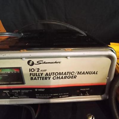 LOT 11 INTERCOMPRESSOR AND SCHUMACHER BATTERY CHARGER