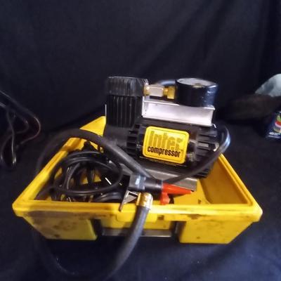 LOT 11 INTERCOMPRESSOR AND SCHUMACHER BATTERY CHARGER