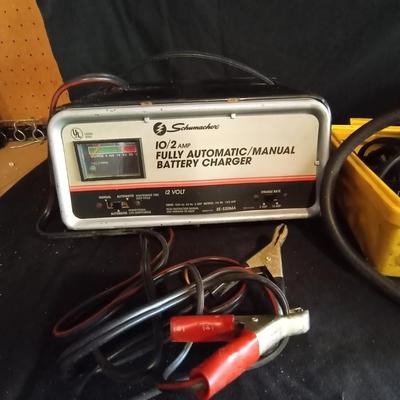 LOT 11 INTERCOMPRESSOR AND SCHUMACHER BATTERY CHARGER