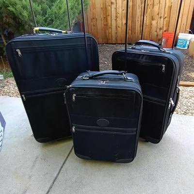 LOT 14 LEWIS & HYDE THREE PIECE LUGGAGE