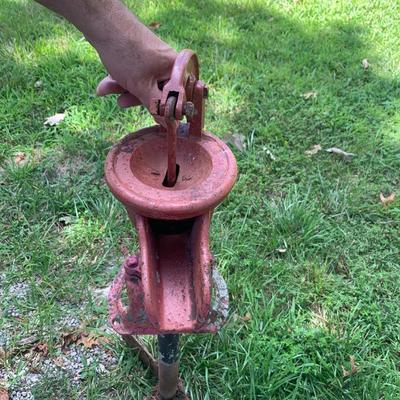 Vintage Red water pump faucet