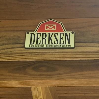 very nice treated wood Derkson gazebo w/ built in benches and metal roof.