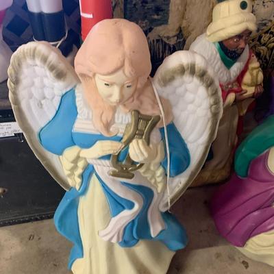 Vintage set of Nativity Scene Blow Molds