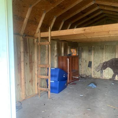 Large storage shed or tiny house shell with 2 lofts
