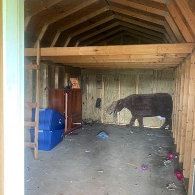 Large storage shed or tiny house shell with 2 lofts