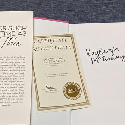Signed autograph book by Kayleigh McEnany. "For Such A Time As This"