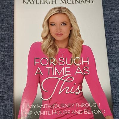 Signed autograph book by Kayleigh McEnany. "For Such A Time As This"