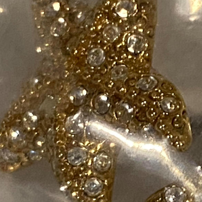 vintage starfish earrings, excellent