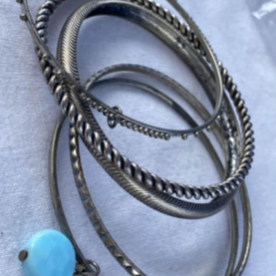 bangles with blue
