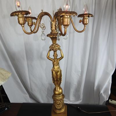 Art Deco Figural Table Lamp
