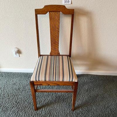 Oak T-Back Chair