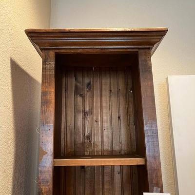 Primitive Pine Narrow kitchen Cabinet