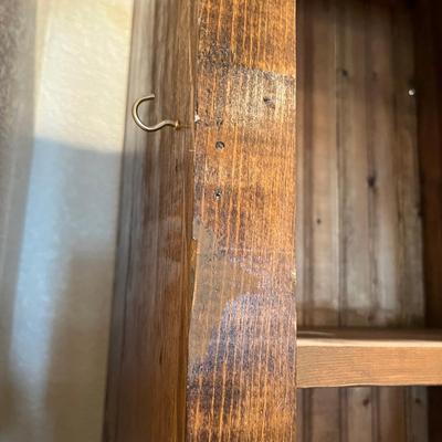 Primitive Pine Narrow kitchen Cabinet