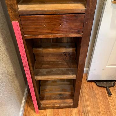 Primitive Pine Narrow kitchen Cabinet