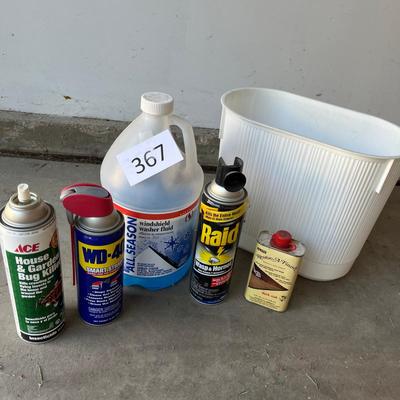 Trashcan of Household Chemicals