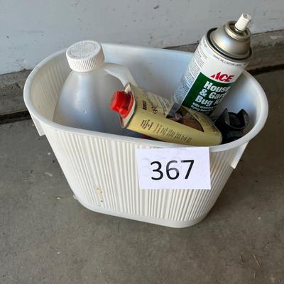 Trashcan of Household Chemicals