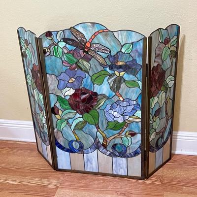 Stained Glass Fireplace Screen ~ *Read Details