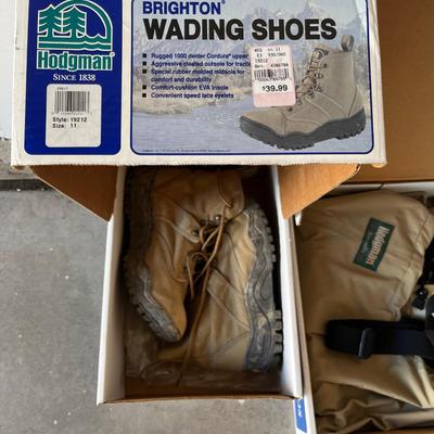 Two sets of boots & Two Waders