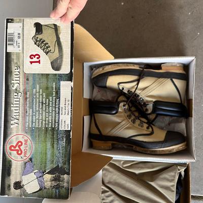 Two sets of boots & Two Waders