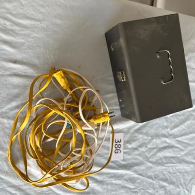 Strong box & extension cords