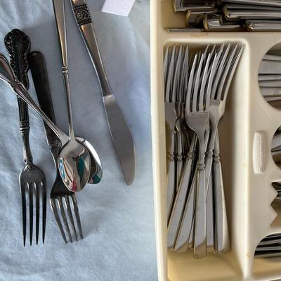 Tray of Flatware