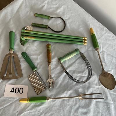 Jadeite Green Kitchen Ustensils