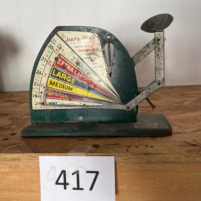 Antique Egg Scale