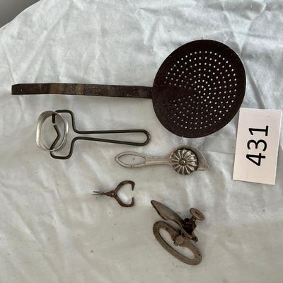 Lot of kitchen utensils
