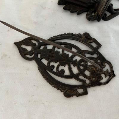 Cast Iron Match Safe & Reciept holder