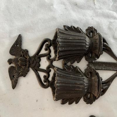 Cast Iron Match Safe & Reciept holder