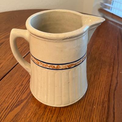 RED WING Stoneware Spatter Band Advertising Pitcher