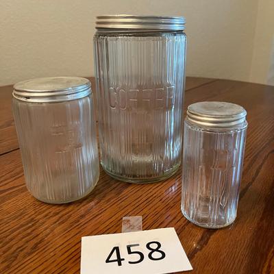 Narrow Rib Canister Jars Coffee Tea & Spice