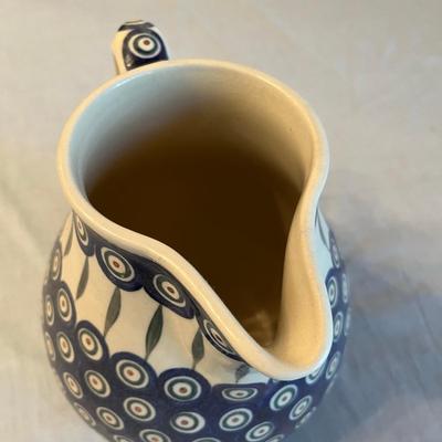 Poland Made Pottery 1/2 Gallon pitcher