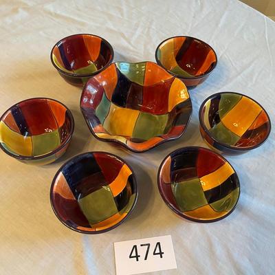 Table Top Galleries CARACAS Dessert Bowl Set