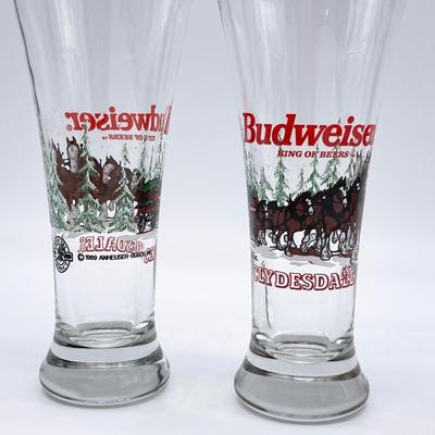 BUDWEISER ~ Set of Ten (10) ~ 1989 Beer Mugs