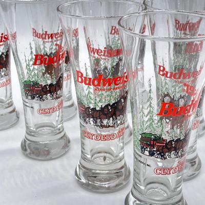BUDWEISER ~ Set of Ten (10) ~ 1989 Beer Mugs
