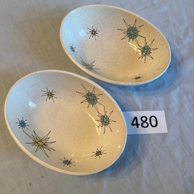 Franciscan STARBURST 2 Small Veggie Bowls
