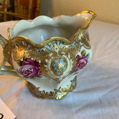 Nippon China Heavy decorated Gilded pitcher