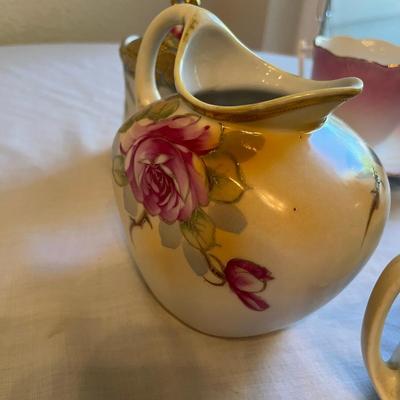 Lot of Hand Painted & Gilded pottery