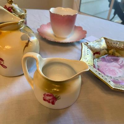 Lot of Hand Painted & Gilded pottery